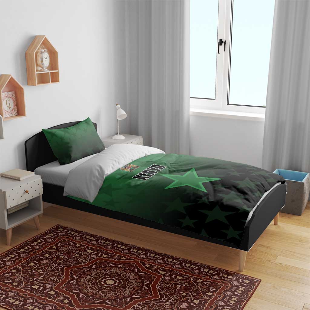 Kenya Football Bedding Set Go Harambee Stars - Green Jersey - Wonder Print Shop