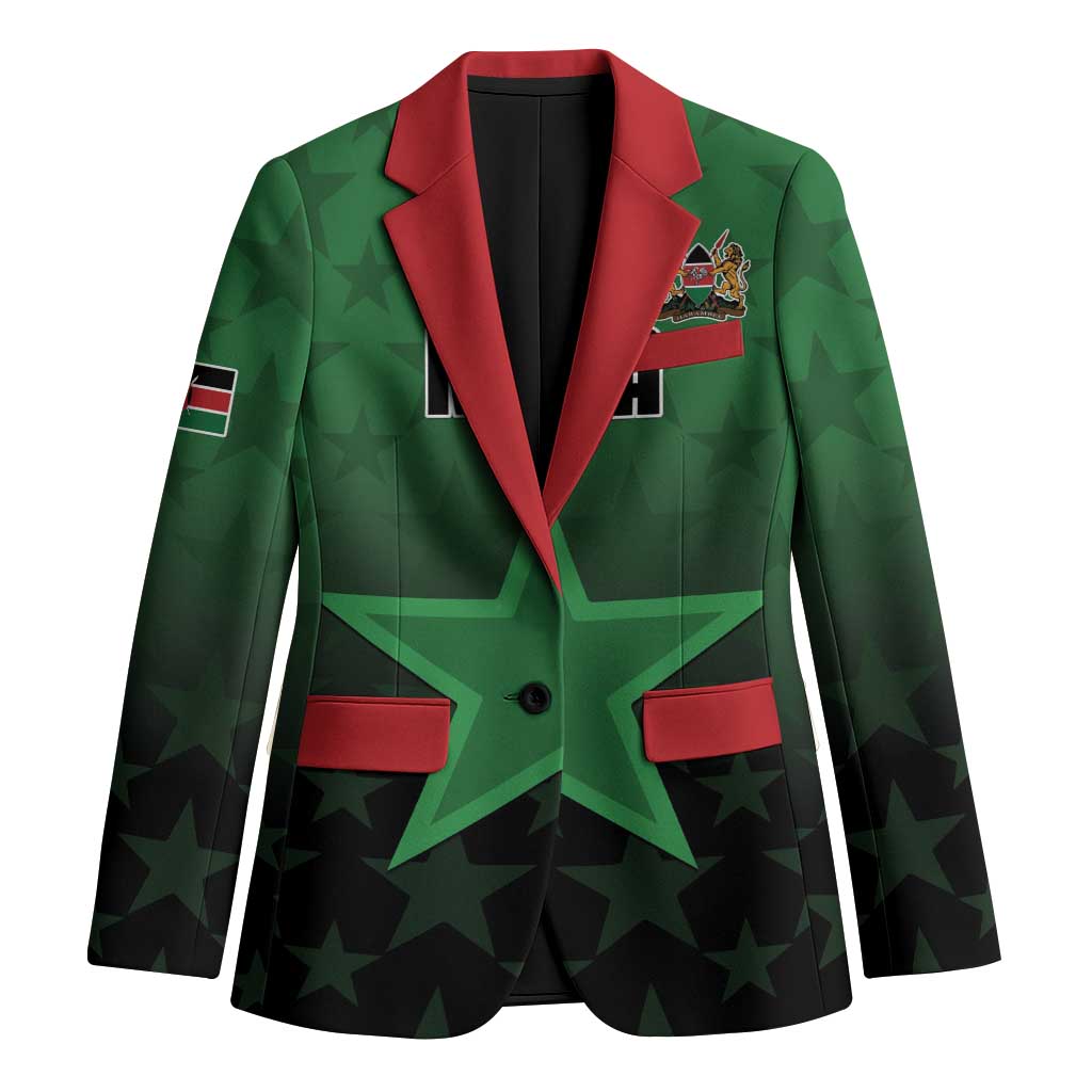 Custom Kenya Football Blazer Go Harambee Stars - Green Jersey - Wonder Print Shop