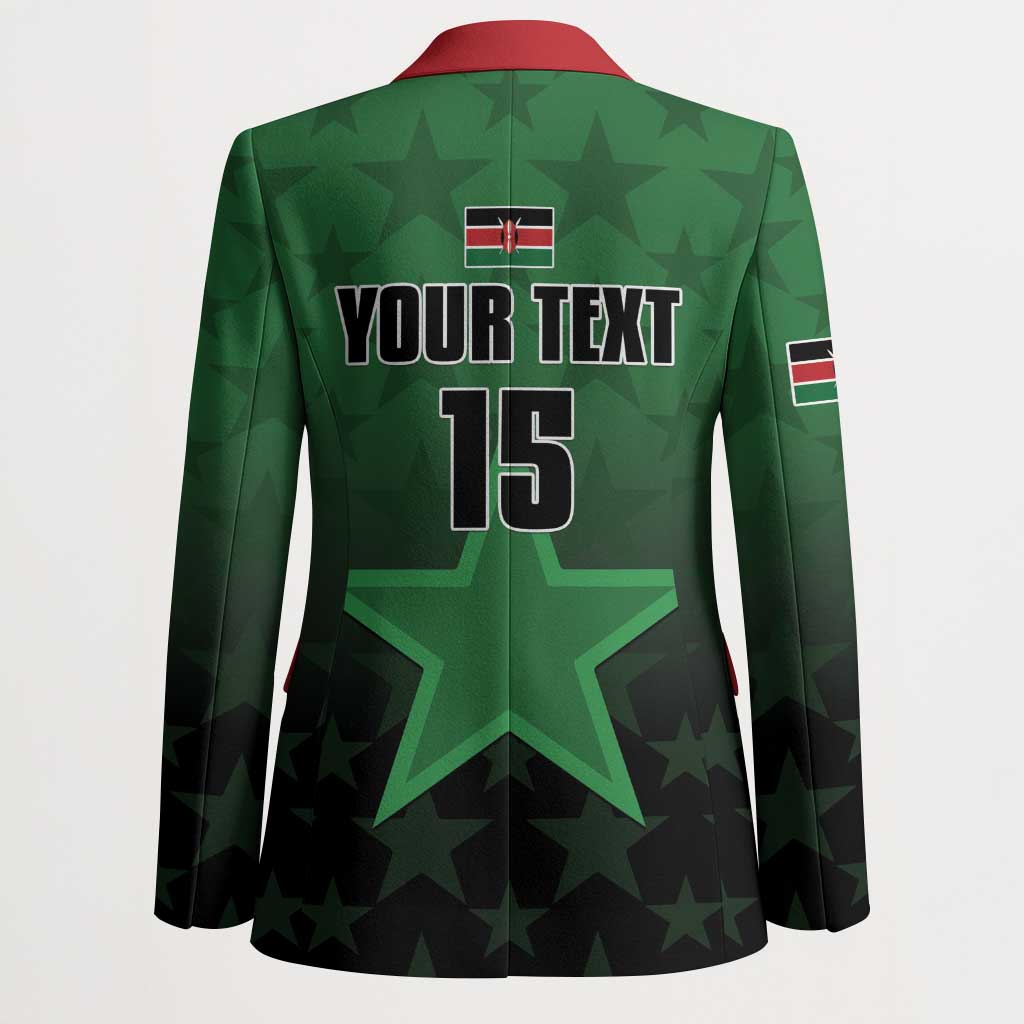 Custom Kenya Football Blazer Go Harambee Stars - Green Jersey - Wonder Print Shop