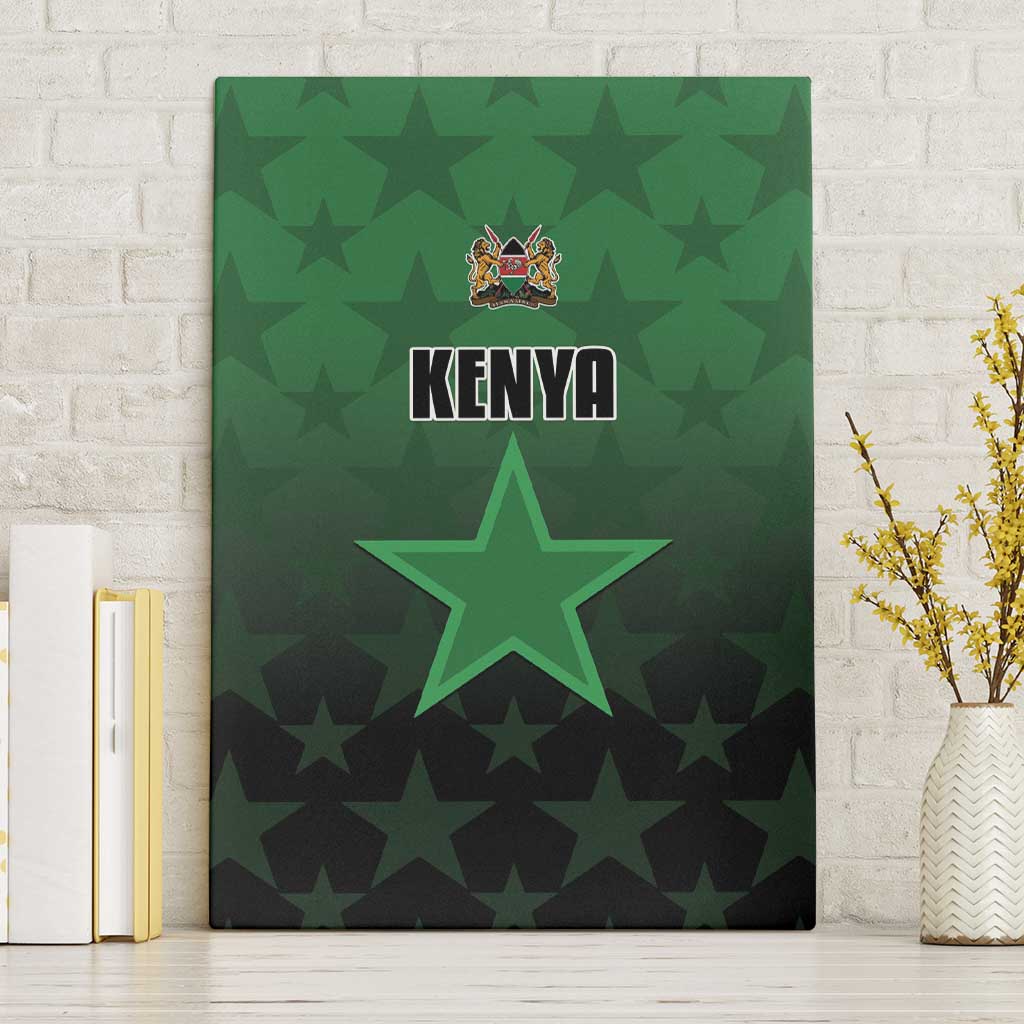 Kenya Football Canvas Wall Art Go Harambee Stars - Green Jersey - Wonder Print Shop