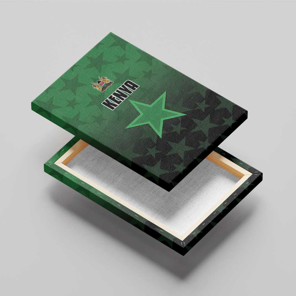 Kenya Football Canvas Wall Art Go Harambee Stars - Green Jersey - Wonder Print Shop