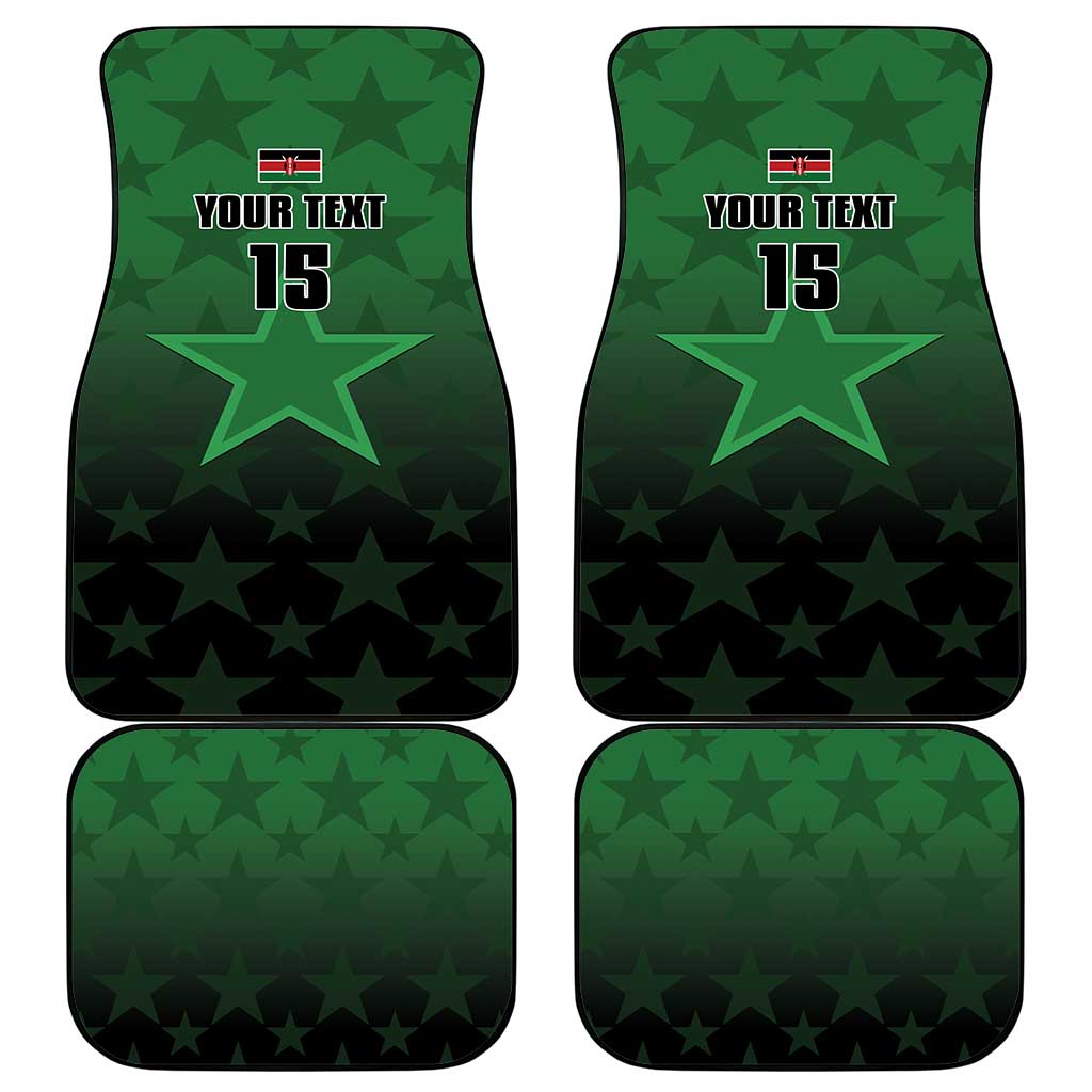 Kenya Football Car Mats Go Harambee Stars - Green Jersey - Wonder Print Shop