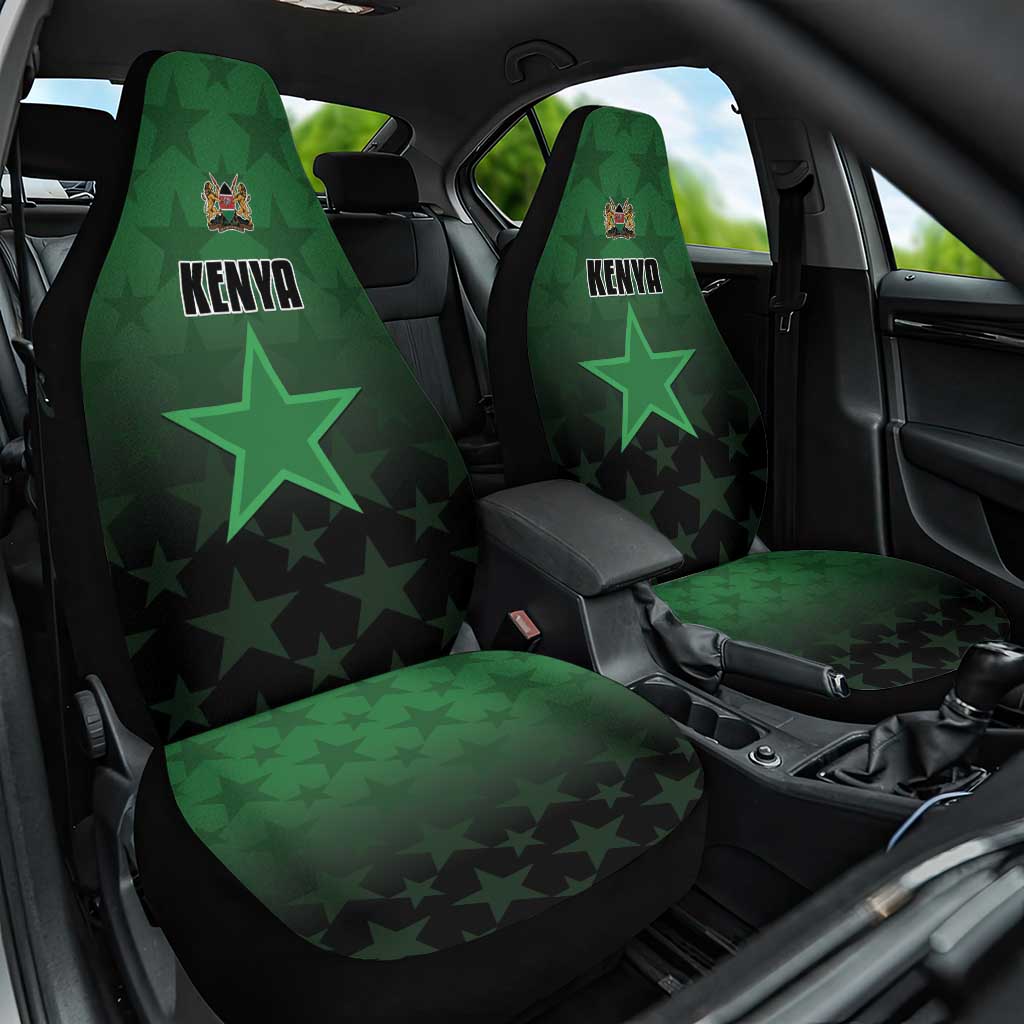 Kenya Football Car Seat Cover Go Harambee Stars - Green Jersey - Wonder Print Shop