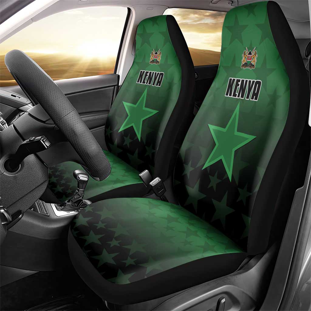 Kenya Football Car Seat Cover Go Harambee Stars - Green Jersey - Wonder Print Shop