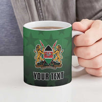 Custom Kenya Football Ceramic Mug Go Harambee Stars - Green Jersey - Wonder Print Shop