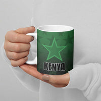 Custom Kenya Football Ceramic Mug Go Harambee Stars - Green Jersey - Wonder Print Shop