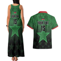 Custom Kenya Football Couples Matching Tank Maxi Dress and Hawaiian Shirt Go Harambee Stars - Green Jersey - Wonder Print Shop