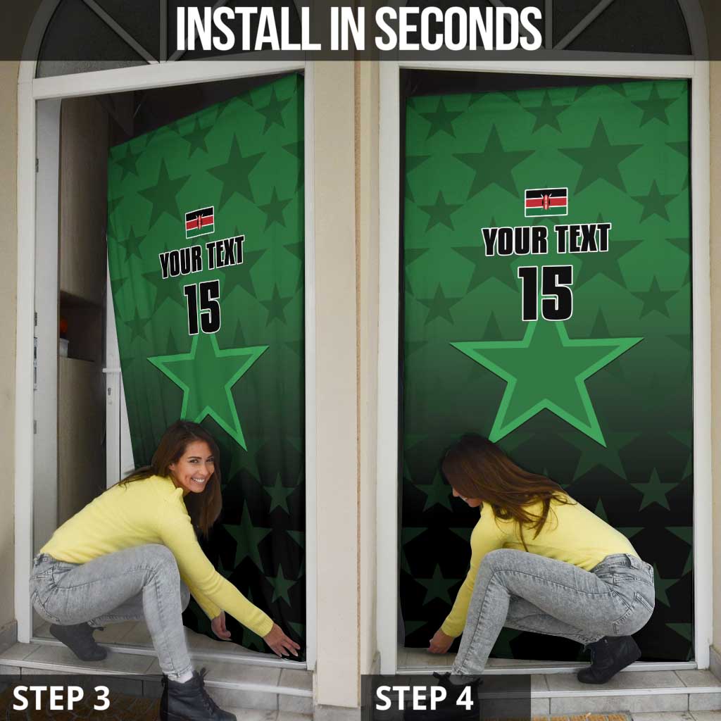 Kenya Football Door Cover Go Harambee Stars - Green Jersey - Wonder Print Shop