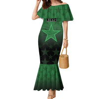 Custom Kenya Football Family Matching Mermaid Dress and Hawaiian Shirt Go Harambee Stars - Green Jersey - Wonder Print Shop