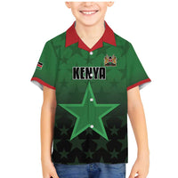 Custom Kenya Football Family Matching Mermaid Dress and Hawaiian Shirt Go Harambee Stars - Green Jersey - Wonder Print Shop