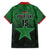 Custom Kenya Football Family Matching Off Shoulder Maxi Dress and Hawaiian Shirt Go Harambee Stars - Green Jersey - Wonder Print Shop
