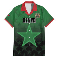 Custom Kenya Football Family Matching Short Sleeve Bodycon Dress and Hawaiian Shirt Go Harambee Stars - Green Jersey - Wonder Print Shop