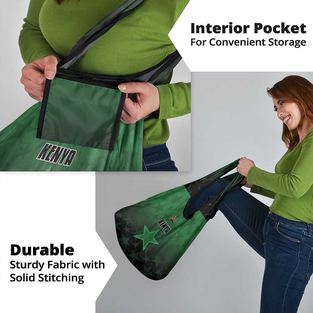 Kenya Football Grocery Bag Go Harambee Stars - Green Jersey - Wonder Print Shop