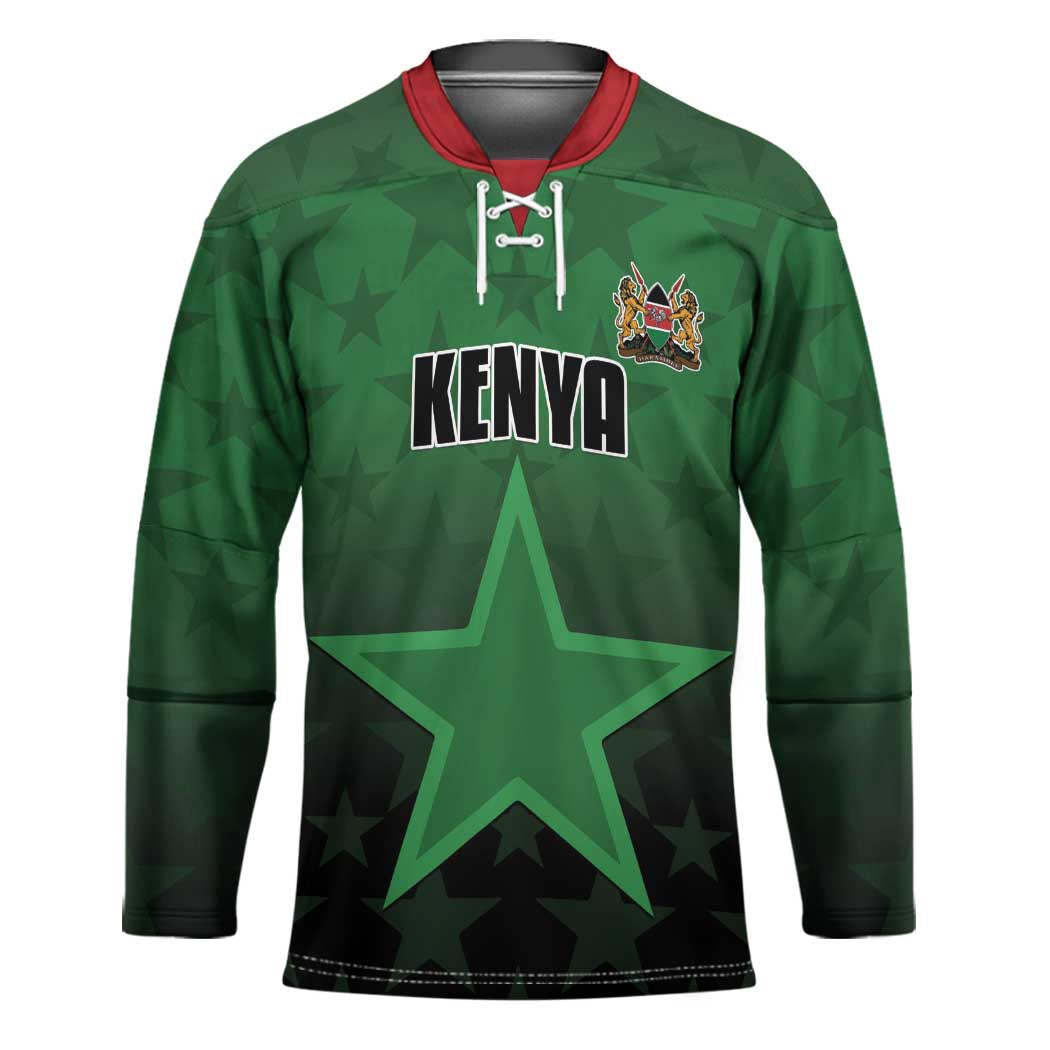 Custom Kenya Football Hockey Jersey Go Harambee Stars - Green Jersey - Wonder Print Shop