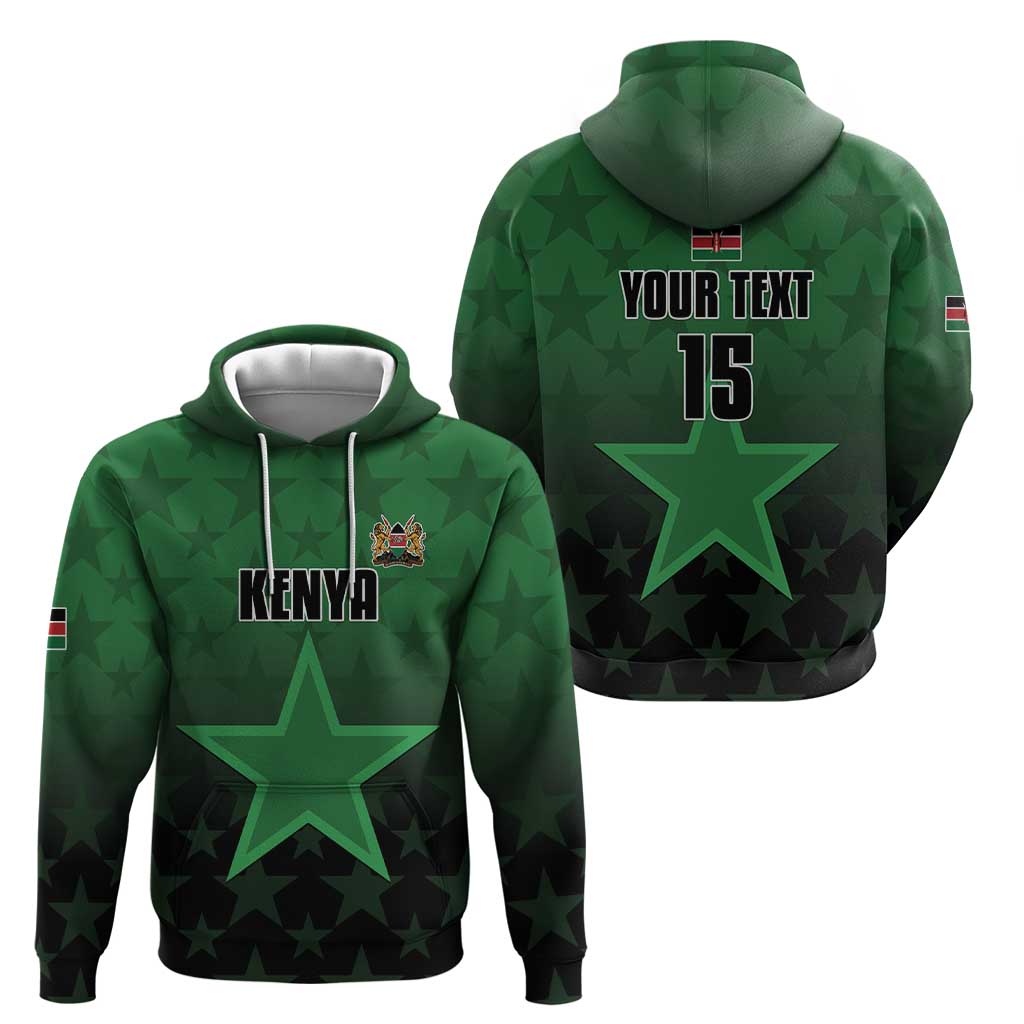Custom Kenya Football Hoodie Go Harambee Stars - Green Jersey - Wonder Print Shop