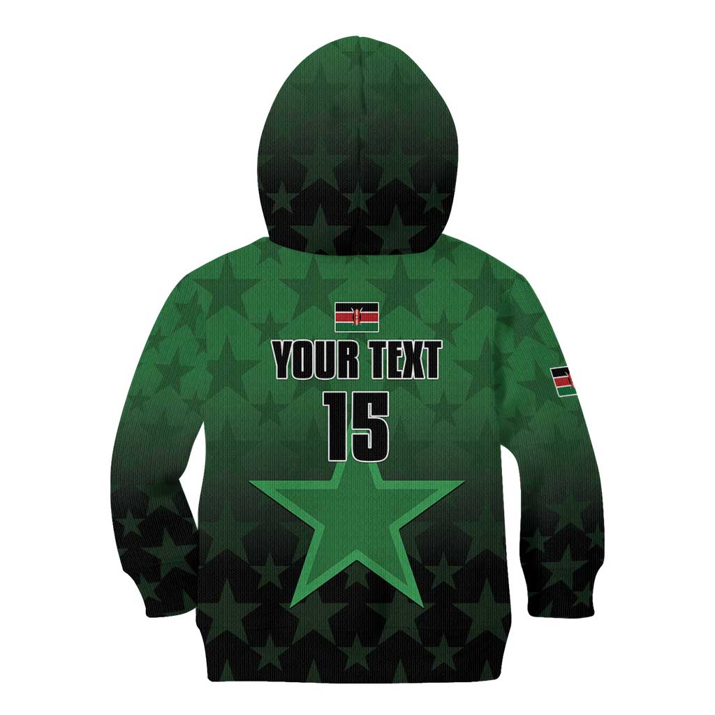 Custom Kenya Football Kid Hoodie Go Harambee Stars - Green Jersey - Wonder Print Shop
