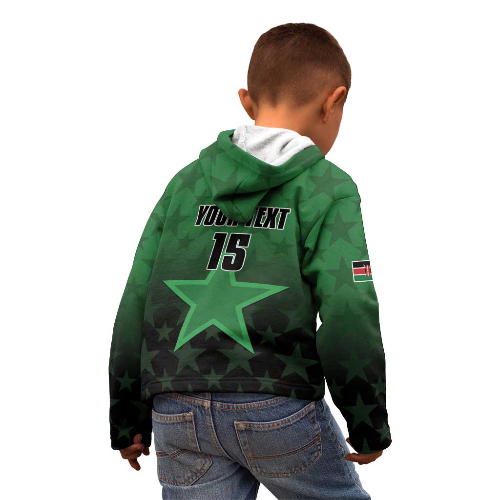 Custom Kenya Football Kid Hoodie Go Harambee Stars - Green Jersey - Wonder Print Shop