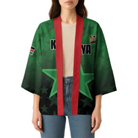 Custom Kenya Football Kimono Go Harambee Stars - Green Jersey - Wonder Print Shop