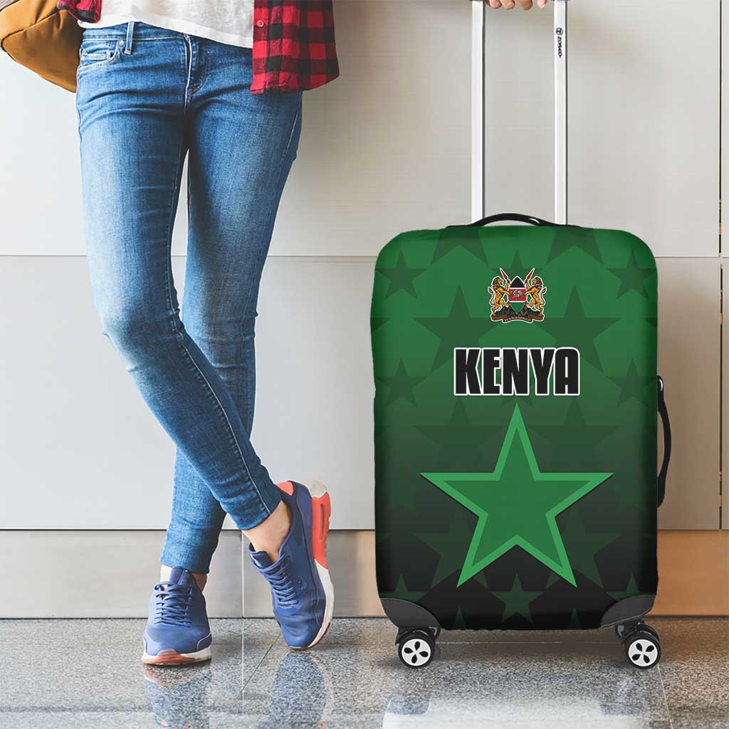 Kenya Football Luggage Cover Go Harambee Stars - Green Jersey - Wonder Print Shop