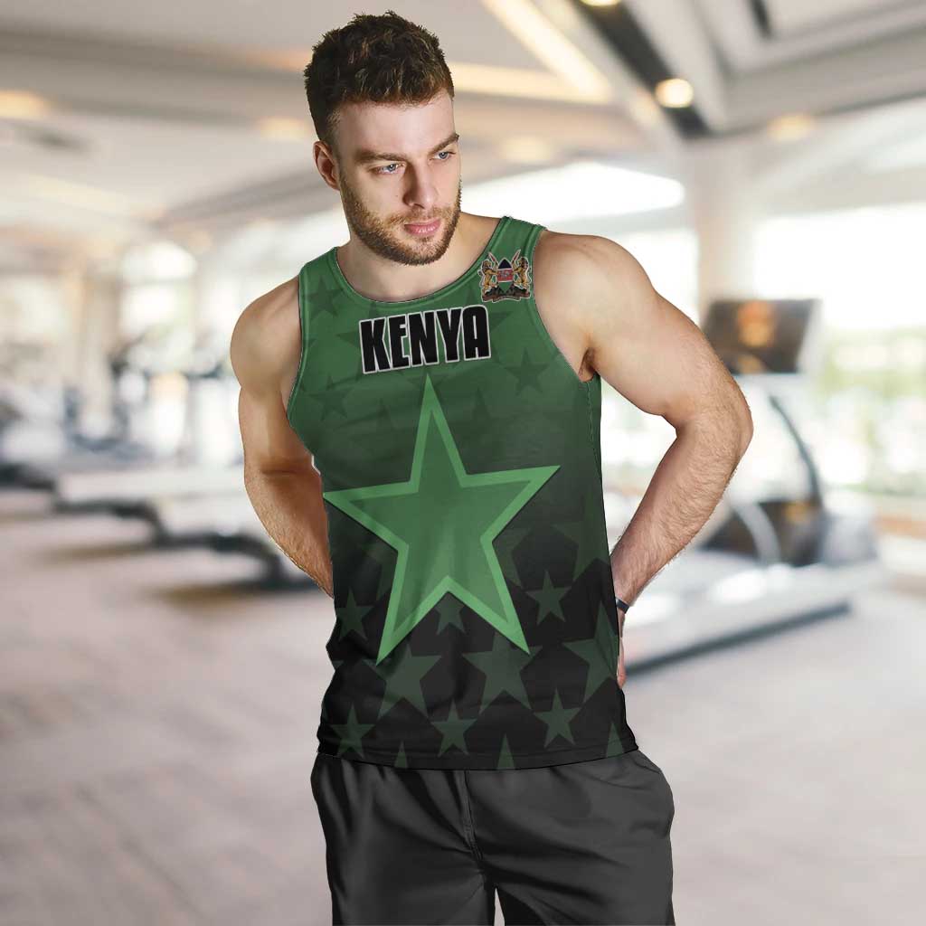 Custom Kenya Football Men Tank Top Go Harambee Stars - Green Jersey - Wonder Print Shop