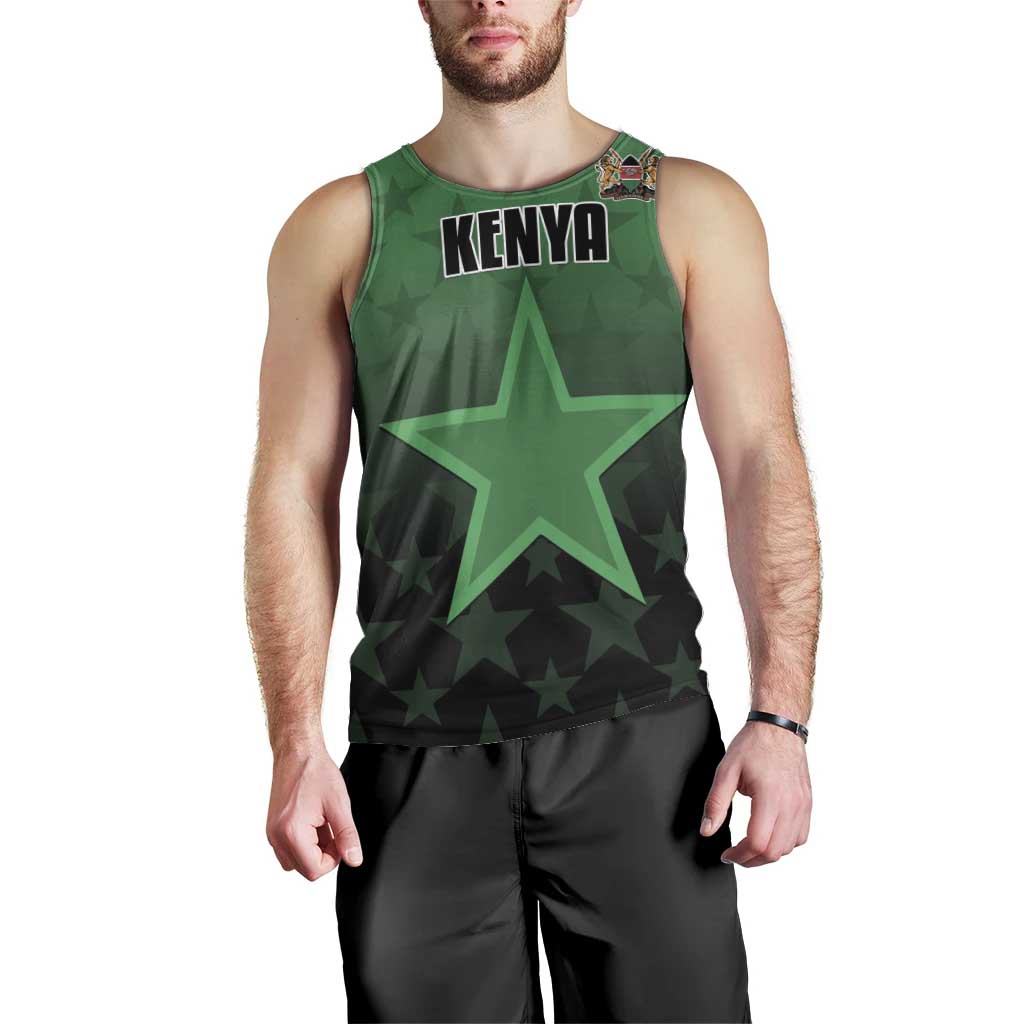 Custom Kenya Football Men Tank Top Go Harambee Stars - Green Jersey - Wonder Print Shop