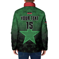 Custom Kenya Football Padded Jacket Go Harambee Stars - Green Jersey - Wonder Print Shop