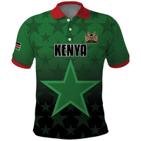 Custom Kenya Football Polo Shirt Go Harambee Stars - Green Jersey - Wonder Print Shop