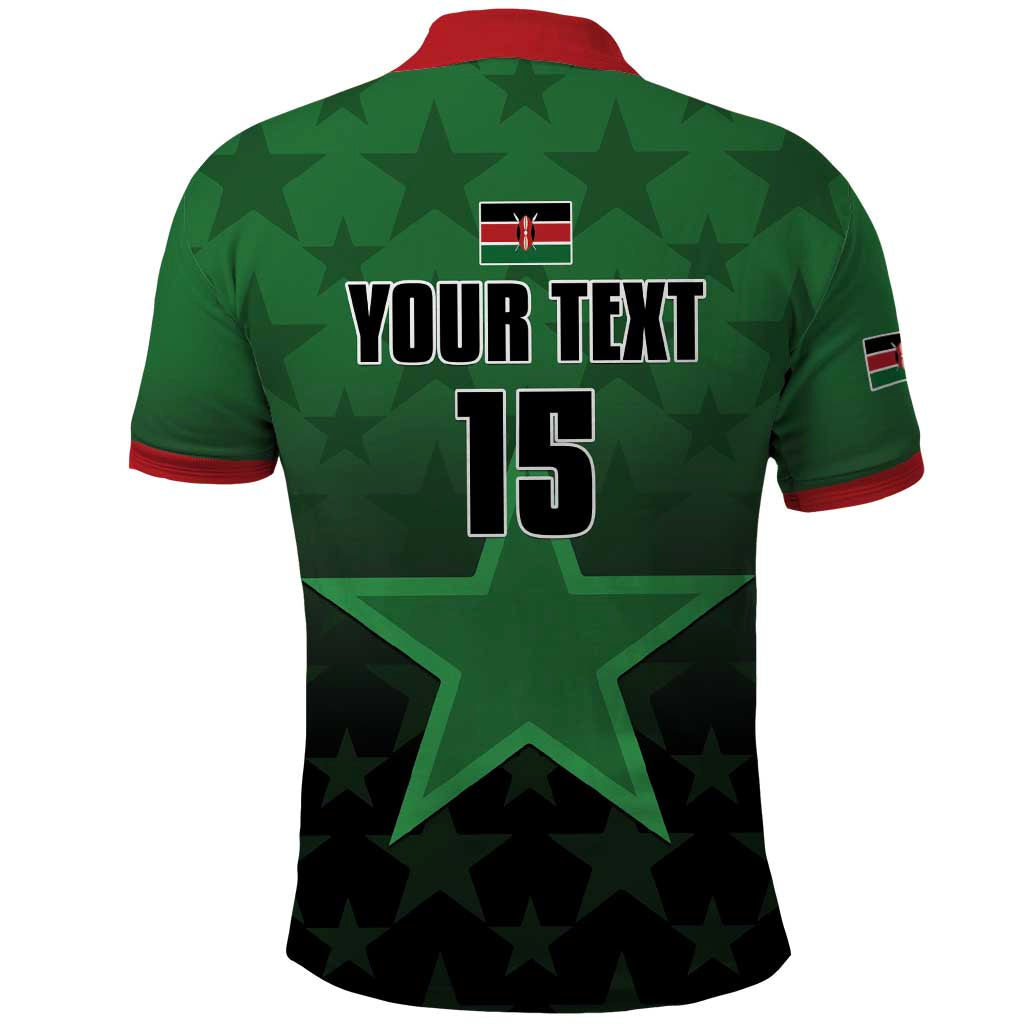 Custom Kenya Football Polo Shirt Go Harambee Stars - Green Jersey - Wonder Print Shop