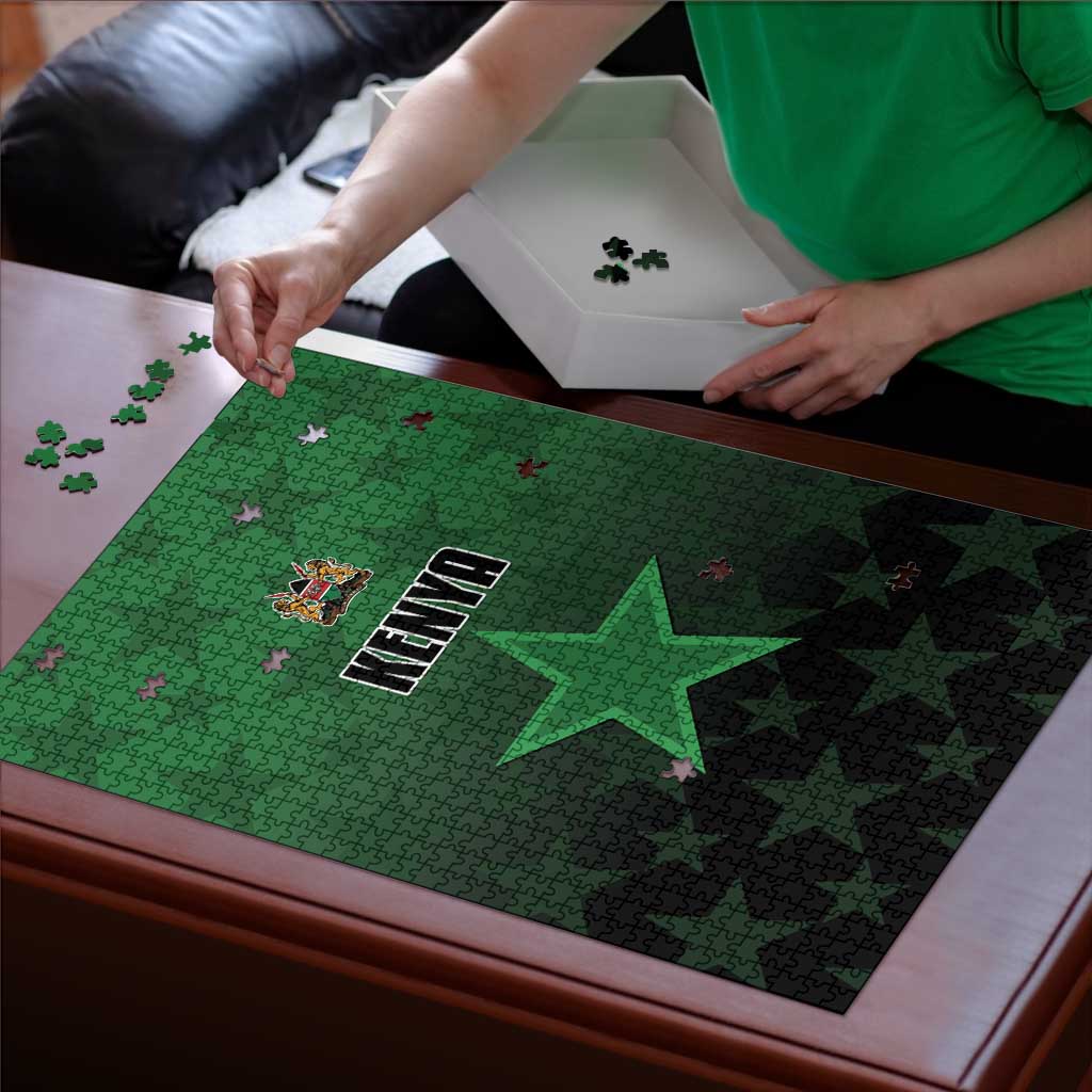 Kenya Football Puzzle Go Harambee Stars - Green Jersey - Wonder Print Shop
