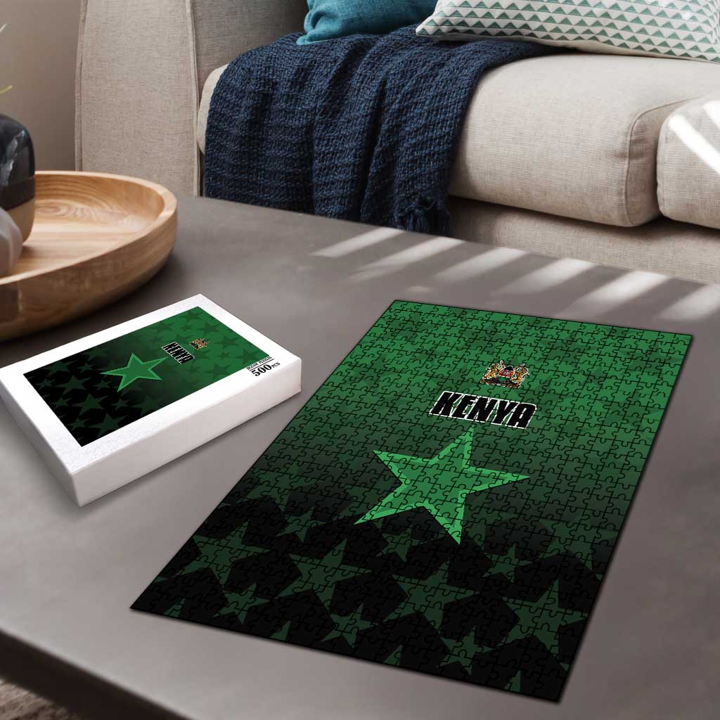 Kenya Football Puzzle Go Harambee Stars - Green Jersey - Wonder Print Shop