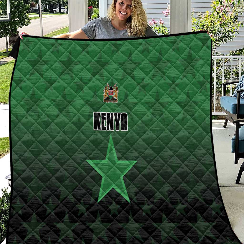 Kenya Football Quilt Go Harambee Stars - Green Jersey - Wonder Print Shop