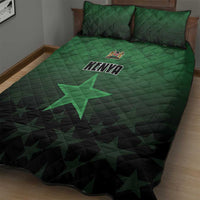 Kenya Football Quilt Bed Set Go Harambee Stars - Green Jersey - Wonder Print Shop