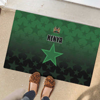 Kenya Football Rubber Doormat Go Harambee Stars - Green Jersey - Wonder Print Shop