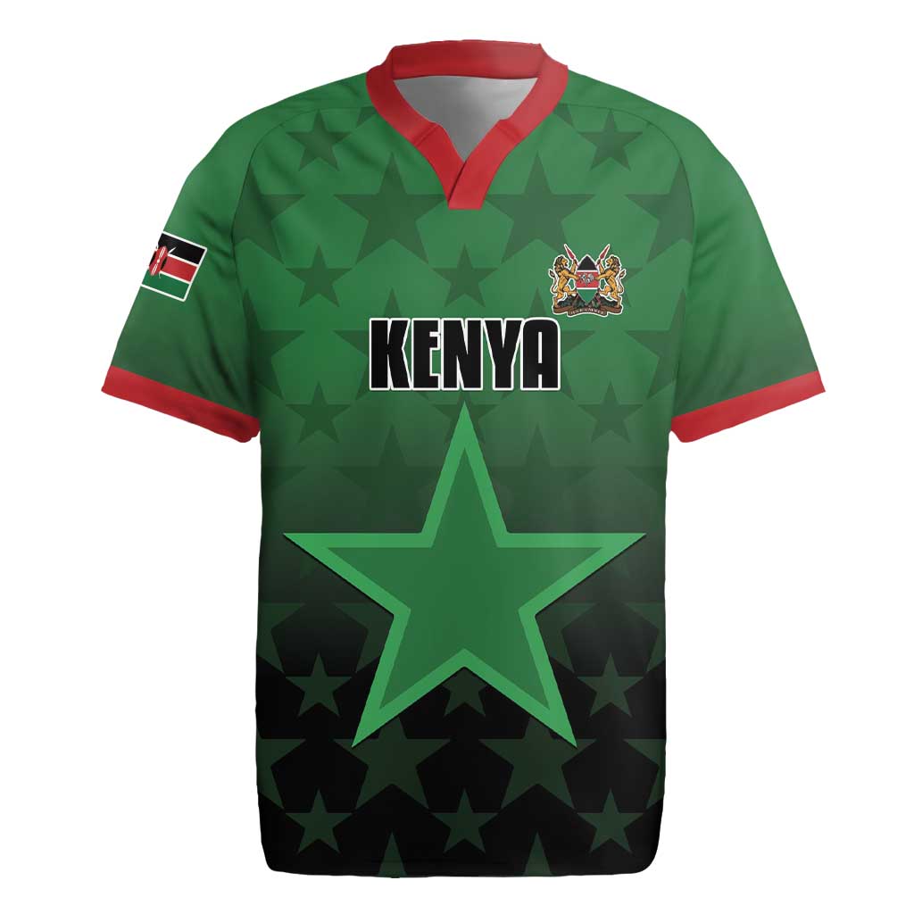 Custom Kenya Football Rugby Jersey Go Harambee Stars - Green Jersey - Wonder Print Shop