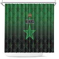 Kenya Football Shower Curtain Go Harambee Stars - Green Jersey - Wonder Print Shop