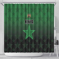 Kenya Football Shower Curtain Go Harambee Stars - Green Jersey - Wonder Print Shop