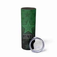 Custom Kenya Football Skinny Tumbler Go Harambee Stars - Green Jersey - Wonder Print Shop