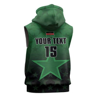 Custom Kenya Football Sleeveless Zip Hoodie Go Harambee Stars - Green Jersey - Wonder Print Shop