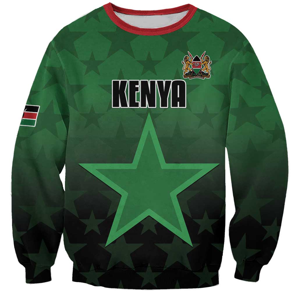 Custom Kenya Football Sweatshirt Go Harambee Stars - Green Jersey - Wonder Print Shop