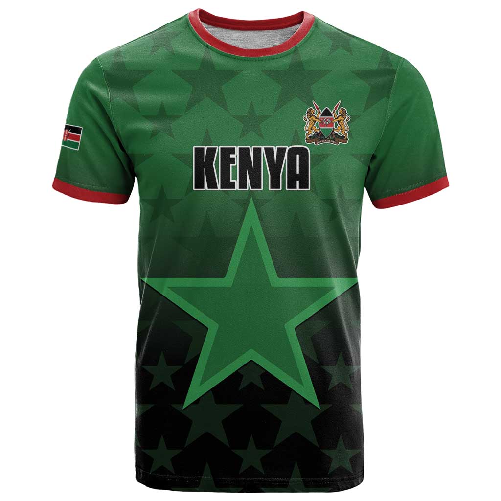 Custom Kenya Football T Shirt Go Harambee Stars - Green Jersey - Wonder Print Shop