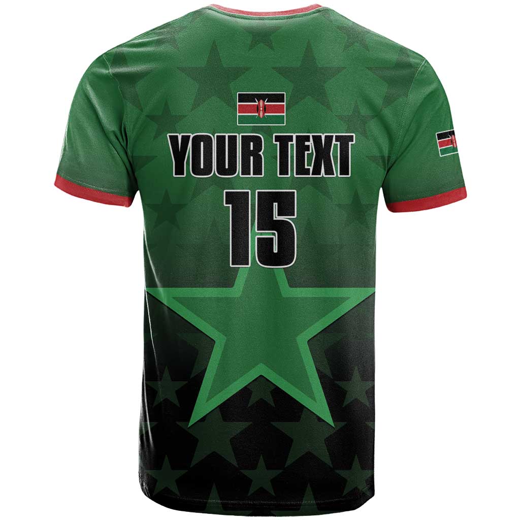 Custom Kenya Football T Shirt Go Harambee Stars - Green Jersey - Wonder Print Shop