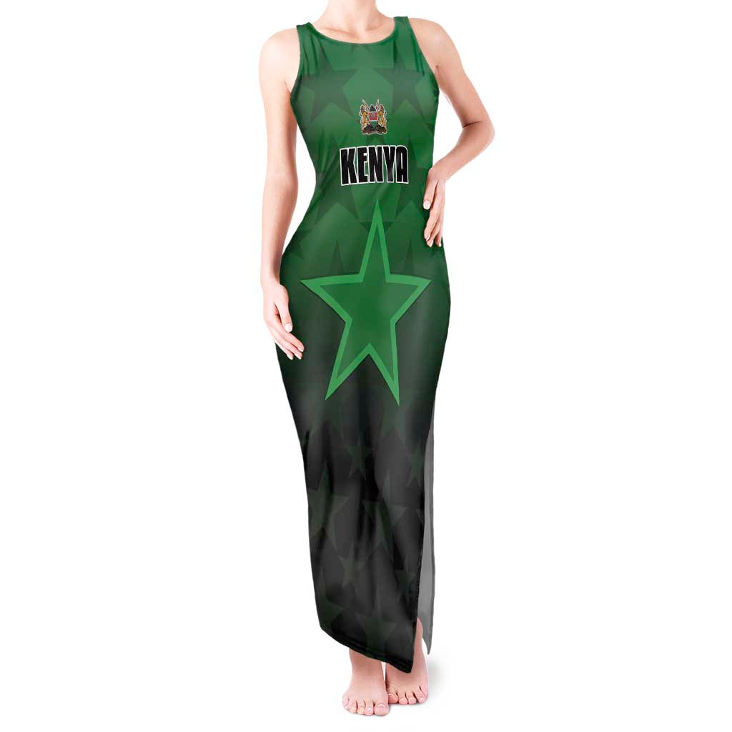 Custom Kenya Football Tank Maxi Dress Go Harambee Stars - Green Jersey - Wonder Print Shop