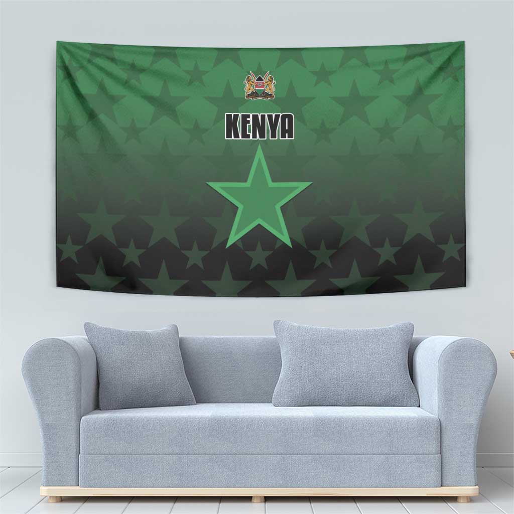 Kenya Football Tapestry Go Harambee Stars - Green Jersey - Wonder Print Shop