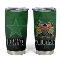 Custom Kenya Football Tumbler Cup Go Harambee Stars - Green Jersey - Wonder Print Shop