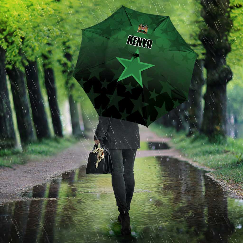 Kenya Football Umbrella Go Harambee Stars - Green Jersey - Wonder Print Shop