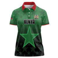Custom Kenya Football Women Polo Shirt Go Harambee Stars - Green Jersey - Wonder Print Shop