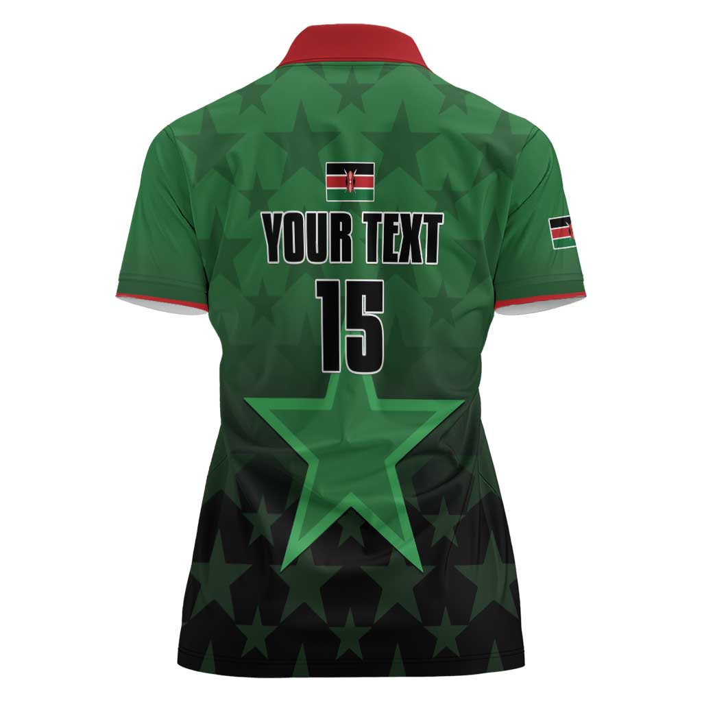 Custom Kenya Football Women Polo Shirt Go Harambee Stars - Green Jersey - Wonder Print Shop