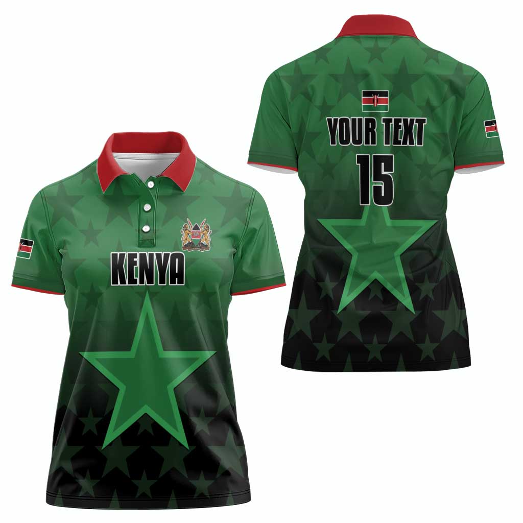 Custom Kenya Football Women Polo Shirt Go Harambee Stars - Green Jersey - Wonder Print Shop