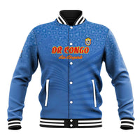 Custom DR Congo Football Baseball Jacket Come On Les Léopards - Wonder Print Shop