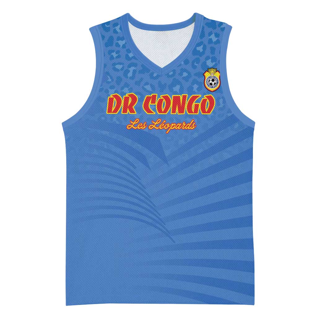 Custom DR Congo Football Basketball Jersey Come On Les Léopards - Wonder Print Shop